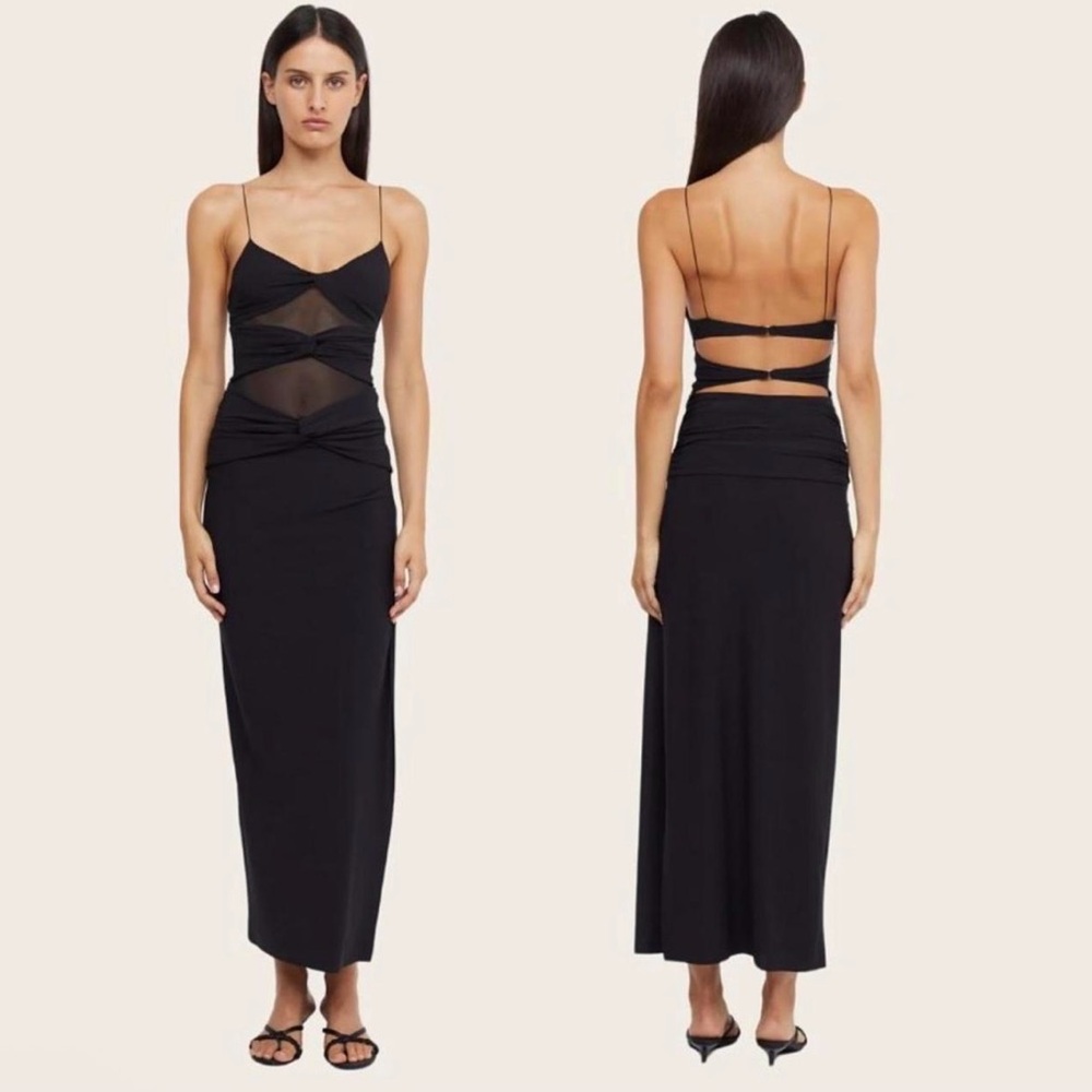 NWT Ronny Kobo $198 Black Maxi Dress Size Small